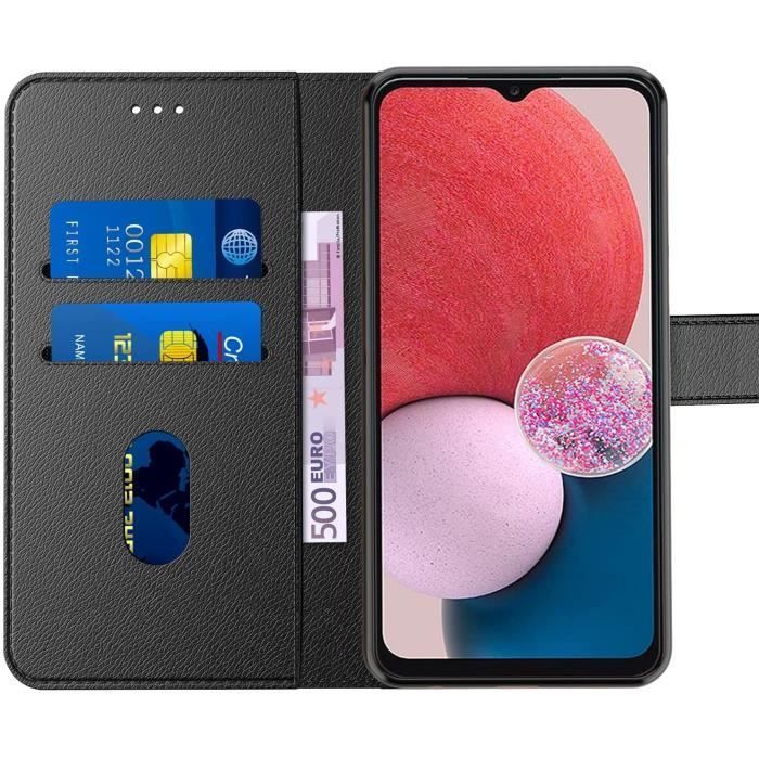 Case for Samsung Galaxy A14 4G/5G, Flip Leather Case with Magnetic Closure and Multifunctional Black - New&Teck