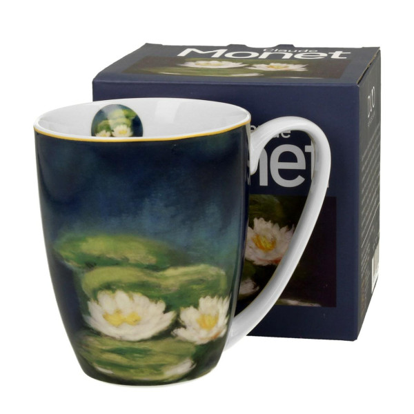Porcelanowy Kubek z Liliami Wodnymi Claude Monet 360 ml Klasyczny
