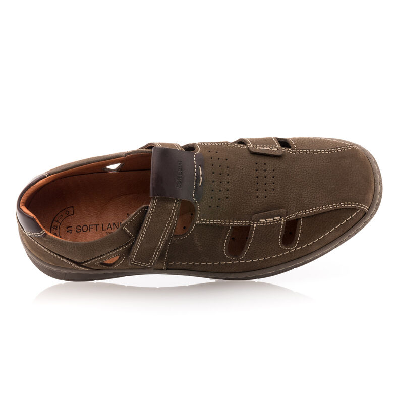  Brune sandaler / sko med åpen tå for menn