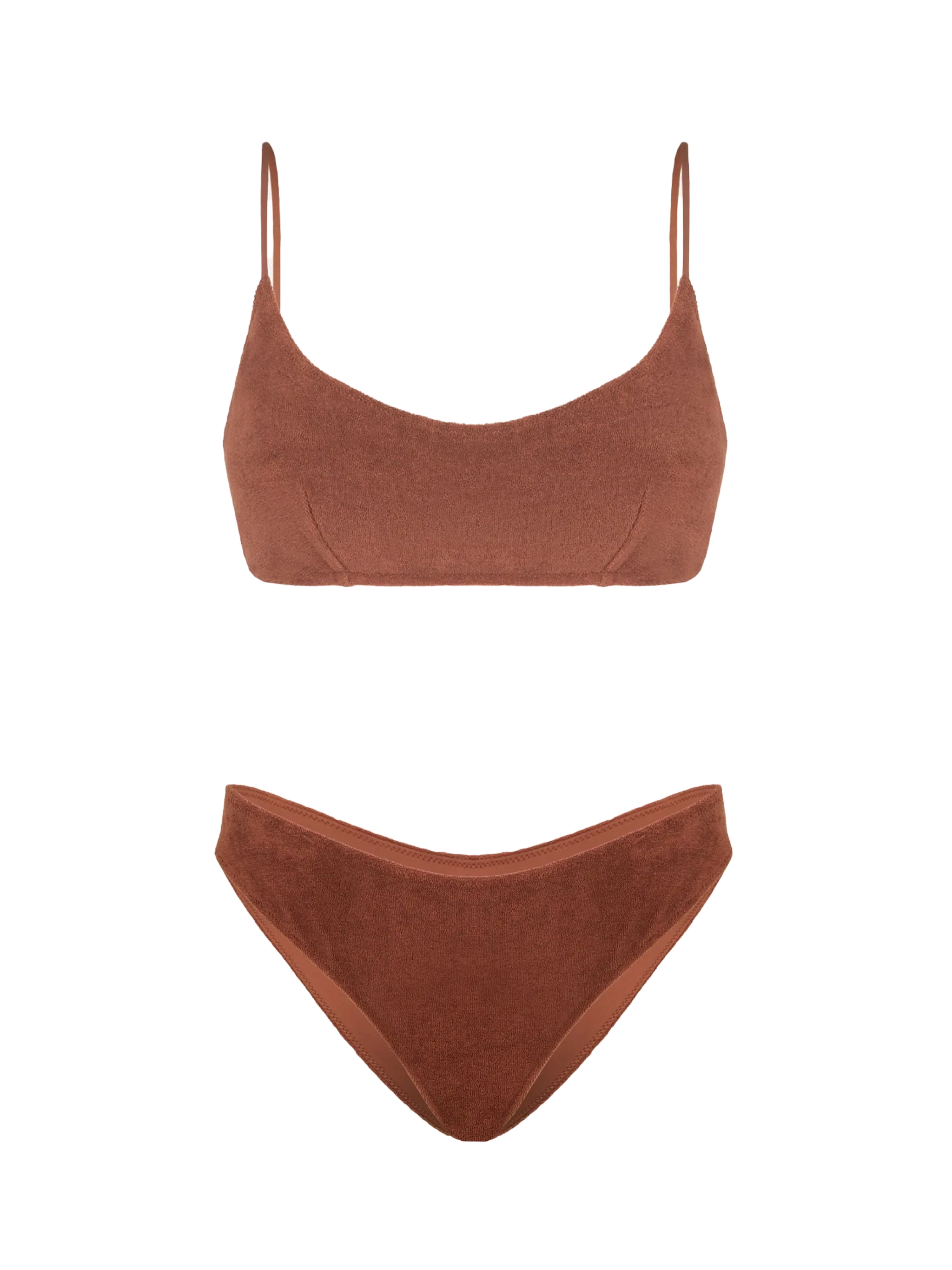 Dames bralette bikini van badstof