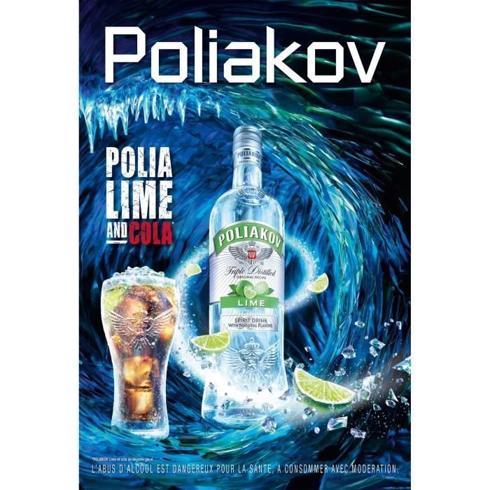 Poliakov - Lime - Vodka - 32,0 % Vol. - 70cl