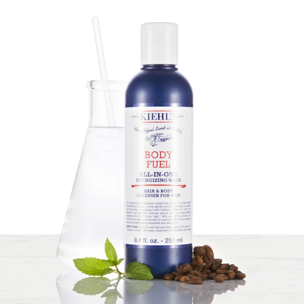 Body Fuel sve-u-jednom energizirajući i regenerirajući gel za pranje 250 ml - Kiehl's