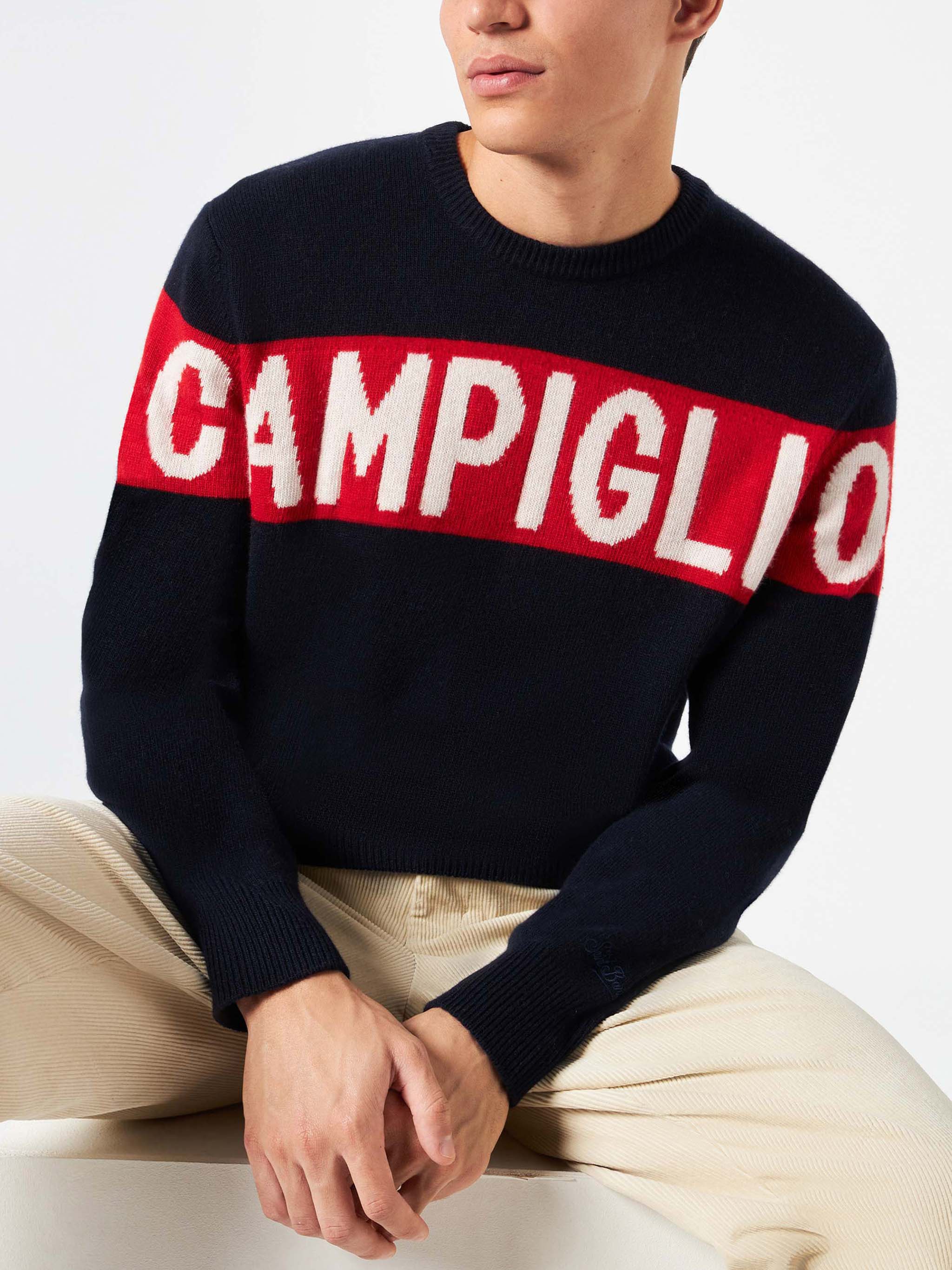 Jersey de hombre Campiglio de mezcla de cachemira