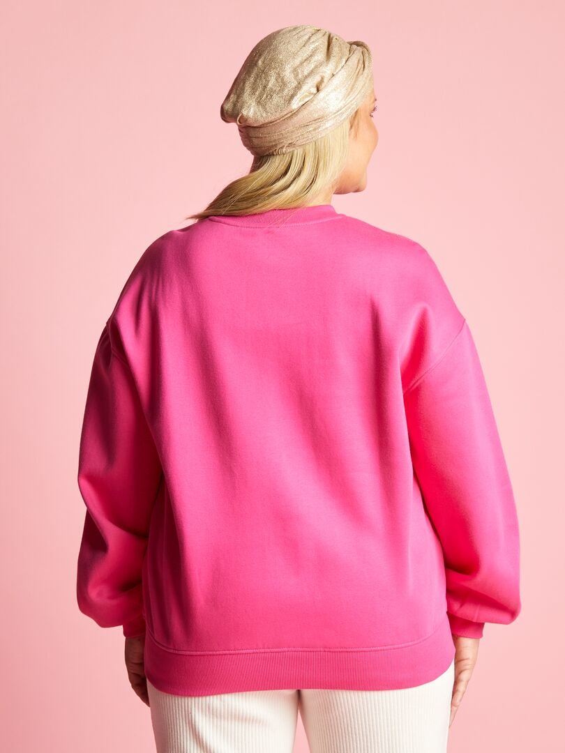 Fleece trui - ROZE