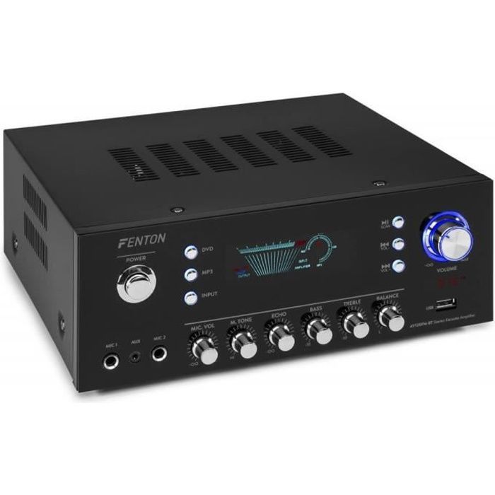 Amplificador Fenton AV120FM-BT - 2 x 60W de potência - Bluetooth