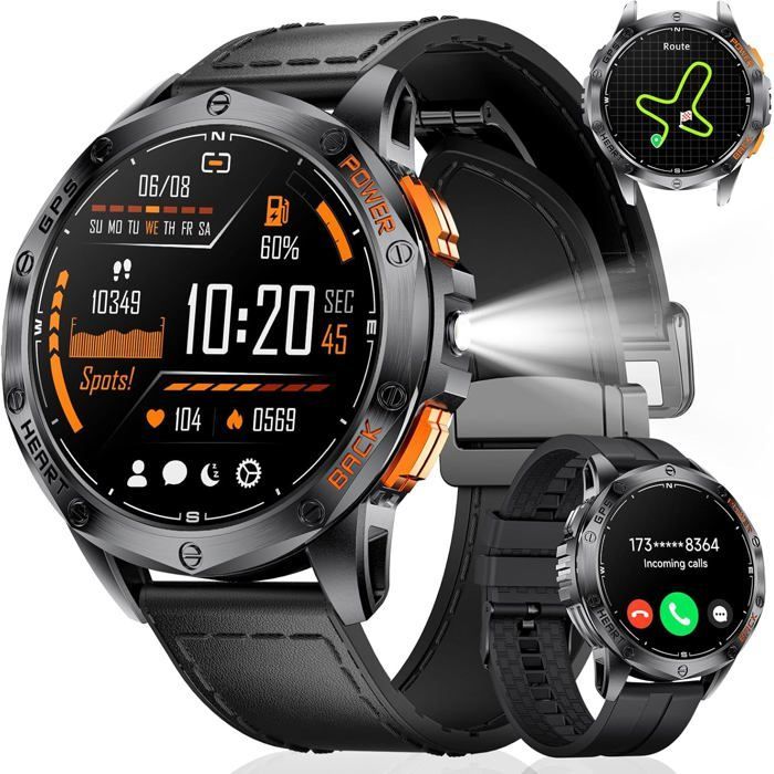 Smartwatch - ZIG-ZAG TERRITOIRES - HIRREO 2025 - GPS integrato - Resistenza all'acqua fino a 10 ATM - Durata della batteria fino a 30 giorni