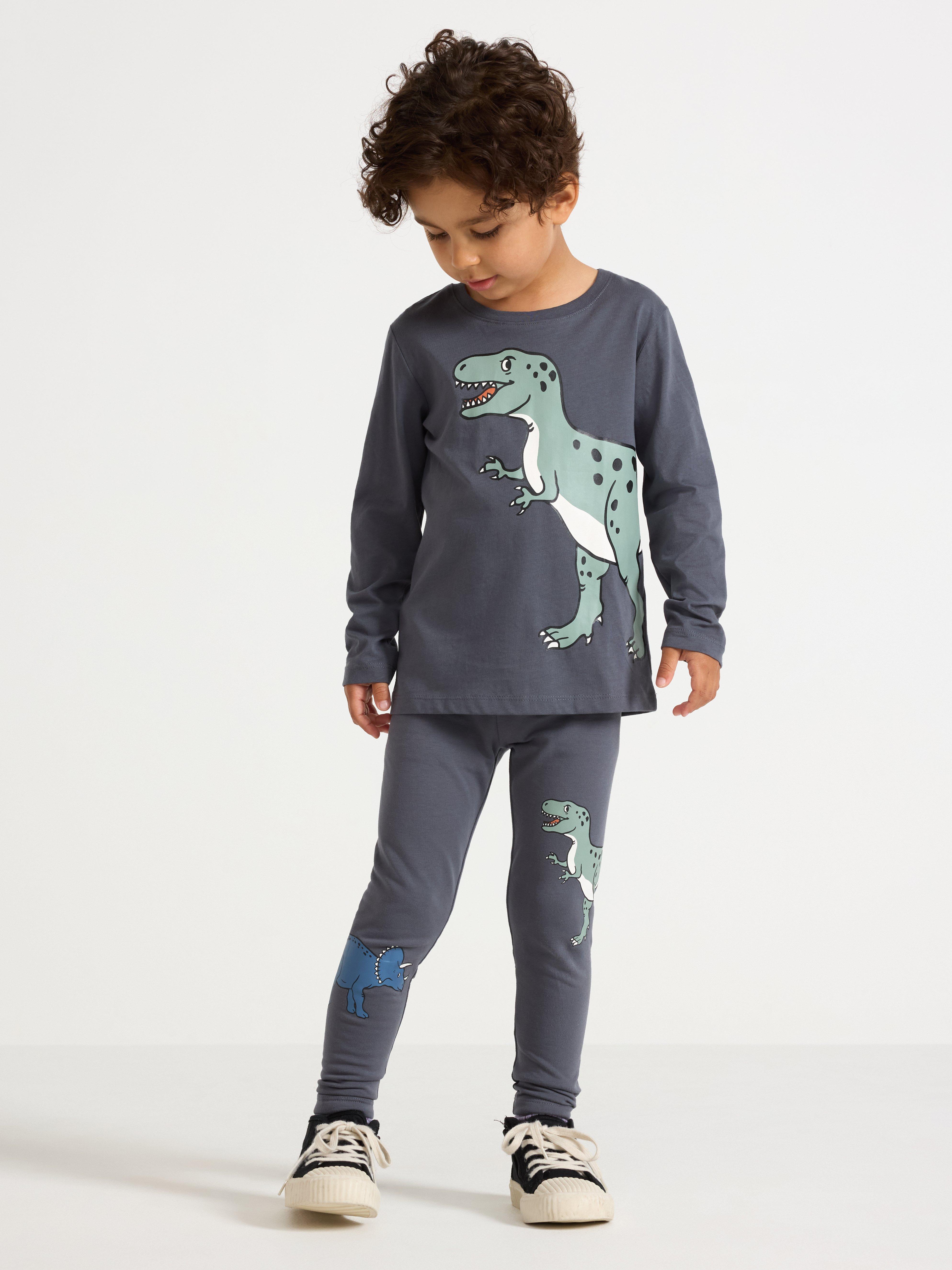 Leggings de 2 unidades con interior cepillado, color gris oscuro.