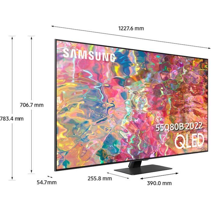SAMSUNG QE55Q80B - TV QLED 4K UHD - 55'' (140 cm) - Smart TV - Pannello 100Hz - HDMI 2.1 - Dolby Atmos