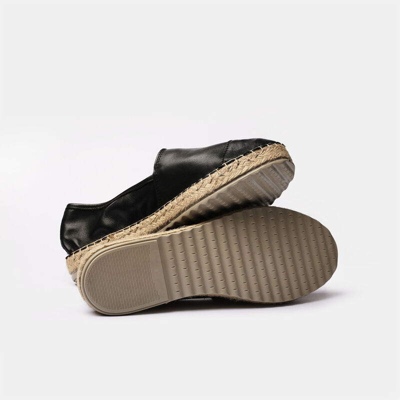 Espadryle damskie skórzane