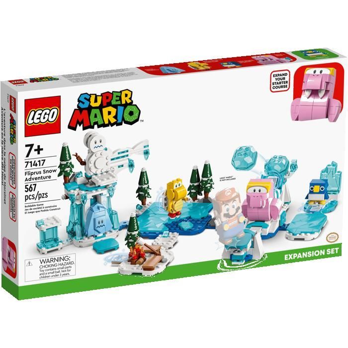 LEGO super mario 71417 Ensemble d’extension L'aventure dans la neige de Morsinet Cadeaux Jouets Objets de collection 7+