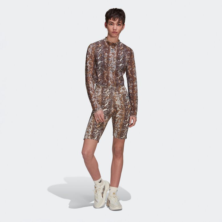 Langärmliges Mesh-Schlangen-Sommer-Rave-Shirt