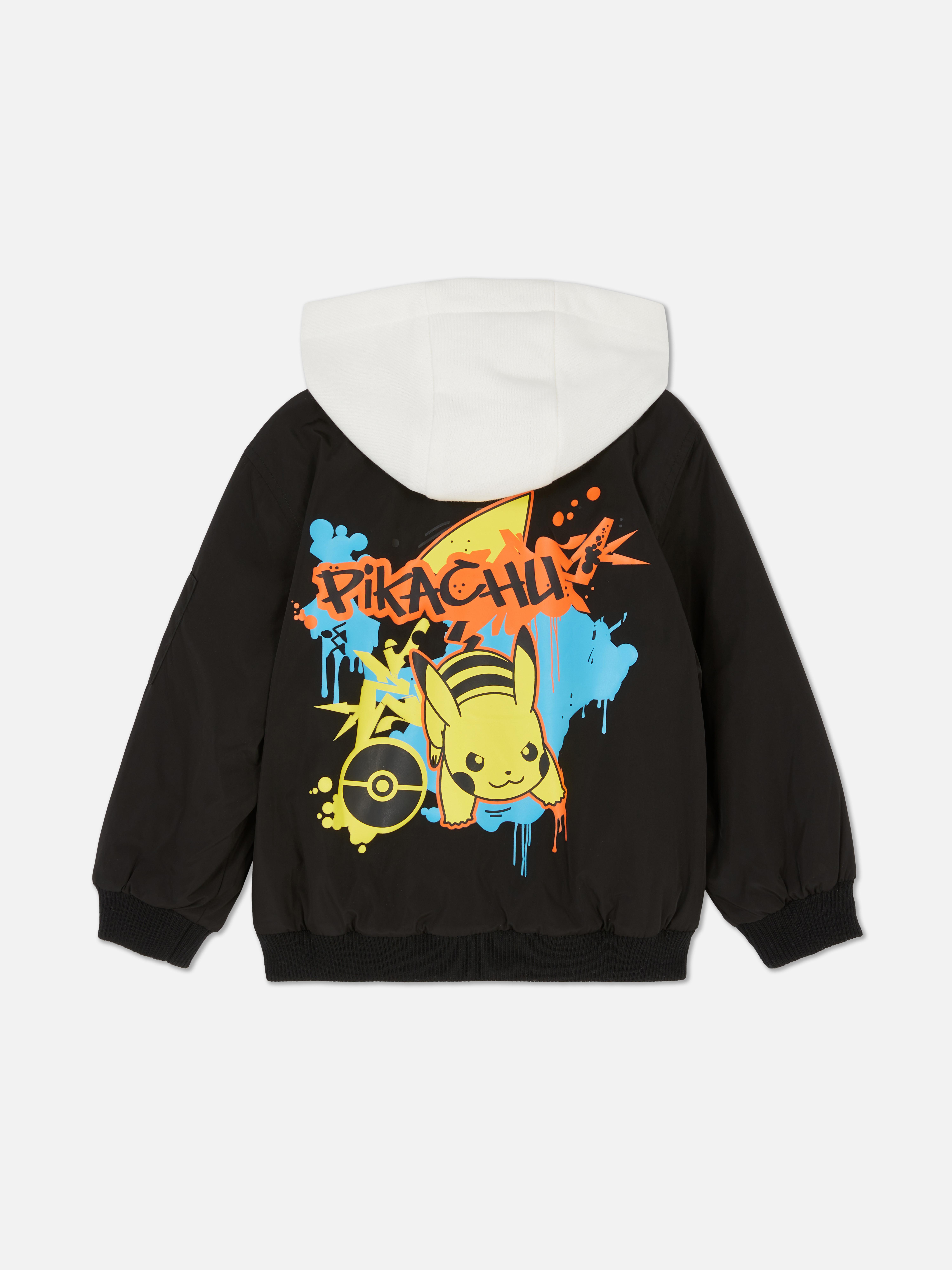 Jachetă bomber Pokémon Pikachu O jachetă bomber cu glugă cu o imagine a lui Pikachu