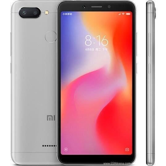 XIAOMI - Redmi 6 - 4 GB de RAM - 64 GB de ROM - Gris (2018) - Reacondicionado - Excelente estado