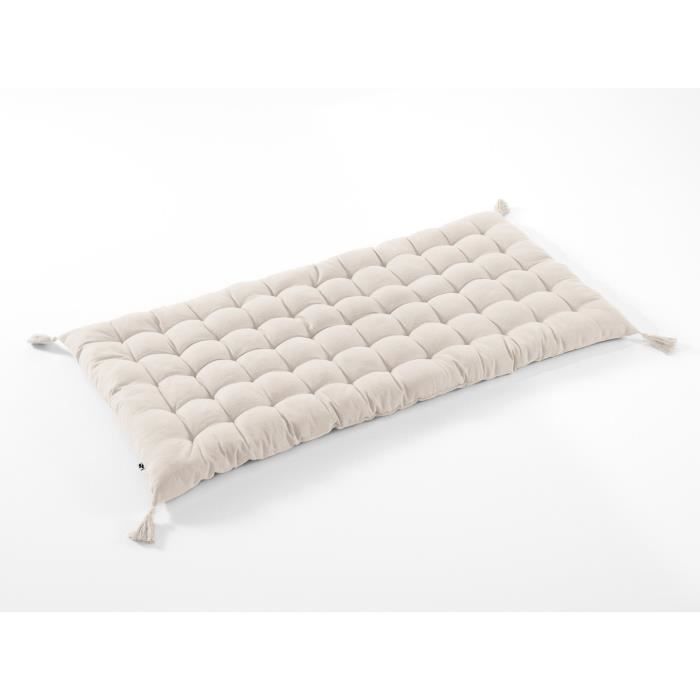 Futon 60 x 120 cm 100% water-repellent and anti-UV cotton KALA Greige color