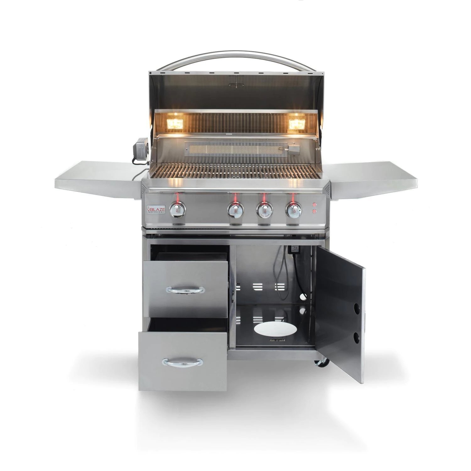Blaze Professional LUX 34-Zoll 3-Brenner-Propangasgrill mit Infrarot-Heckbrenner - BLZ-3PRO-LP