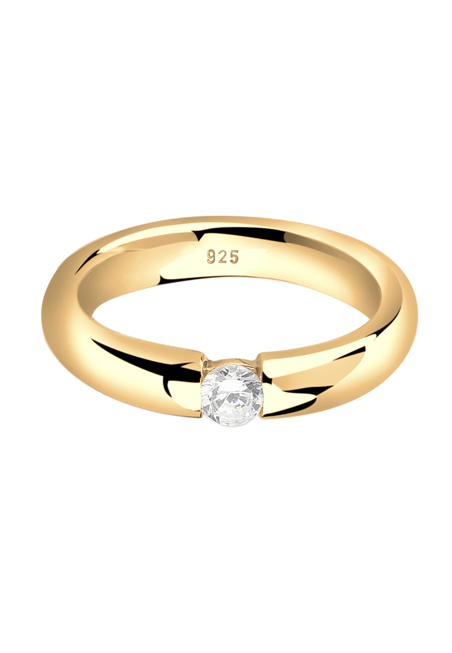 Nenalina Femmes Bague de fiançailles élégante avec des cristaux zirconium en argent sterling 925