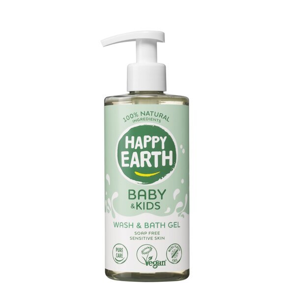 Happy Earth Baby & Kids 100 % naravni gel za umivanje in kopel<br>300 ml