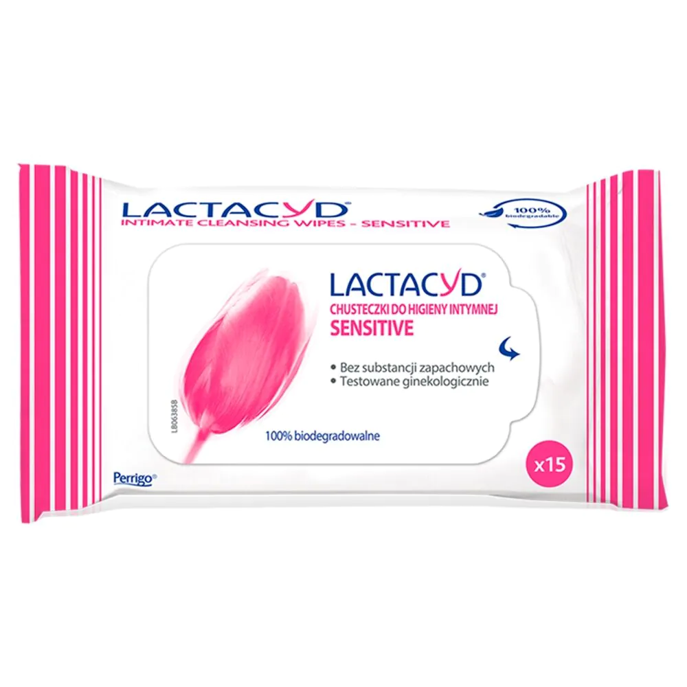 Lactacyd Chusteczki do Higieny Intymnej Sensitive