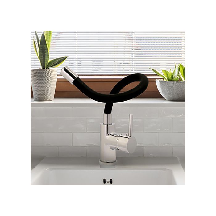 Torneira de cozinha Edouard Rousseau - KOBEN Shape Memory - Preto/Cromado