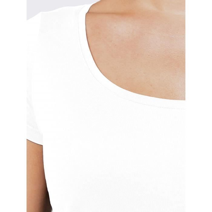 Camiseta feminina - ULTRABASIC - Kate Upton - 100% algodão - Manga curta - Gola ampla