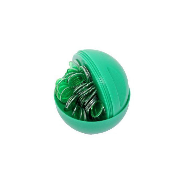 Boule loto rangement et ramasse jetons avec 100 pions magnetiques, Vert - Accessoires aimantes - Kit materiel Jeu bingo et carte