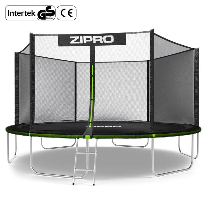 Zipro Jump Pro garden trampoline with safety net, shoe net and ladder, 14FT (435 cm)