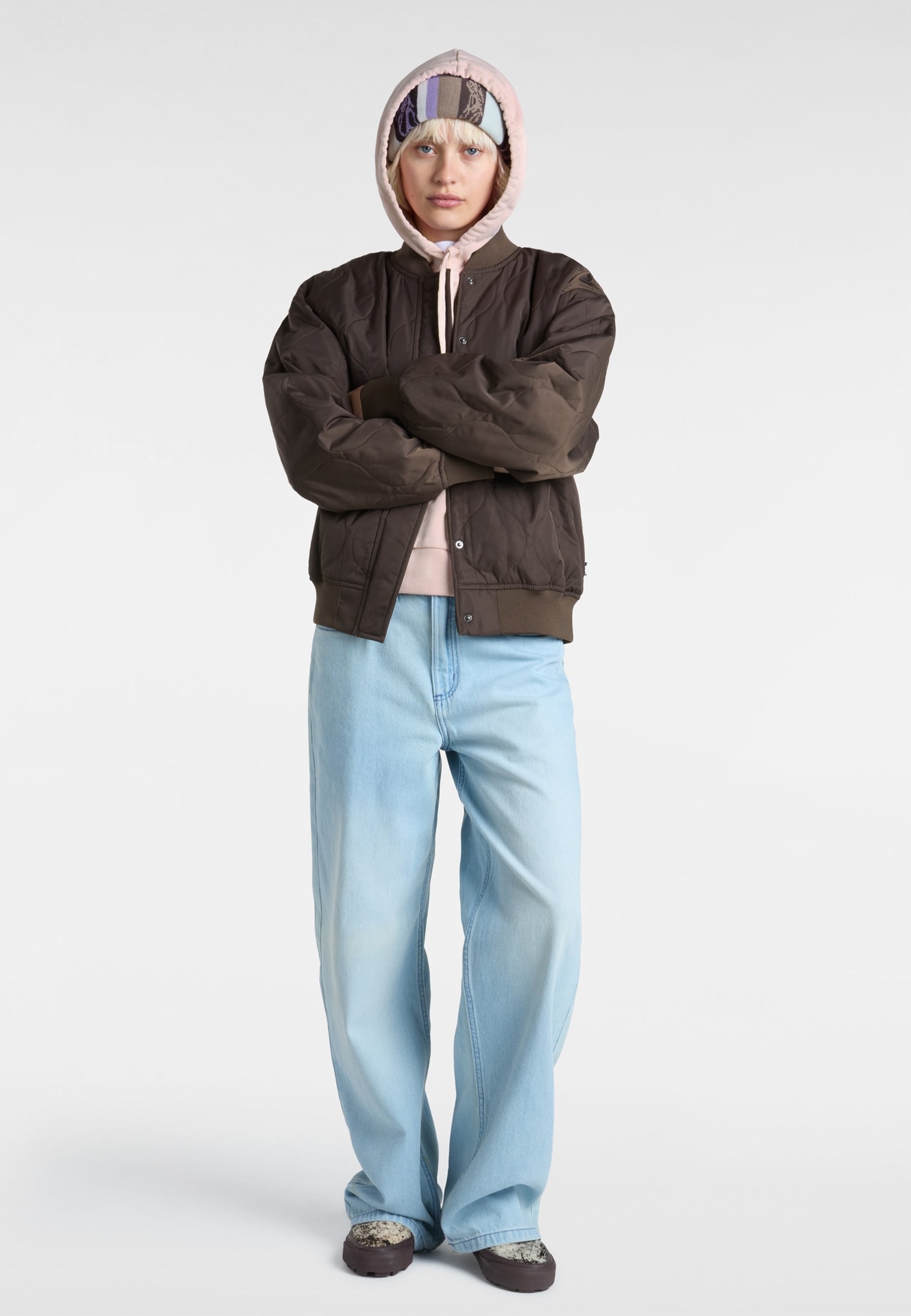 Vans SALTON RELAXED FIT - Hoodie - sepiaroze