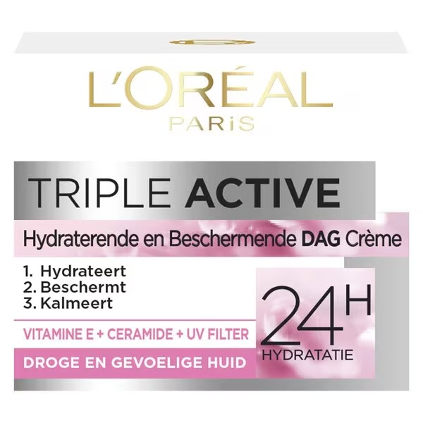 L'Oréal Paris Triple Active dnevna krema<br>50 ml - za občutljivo kožo