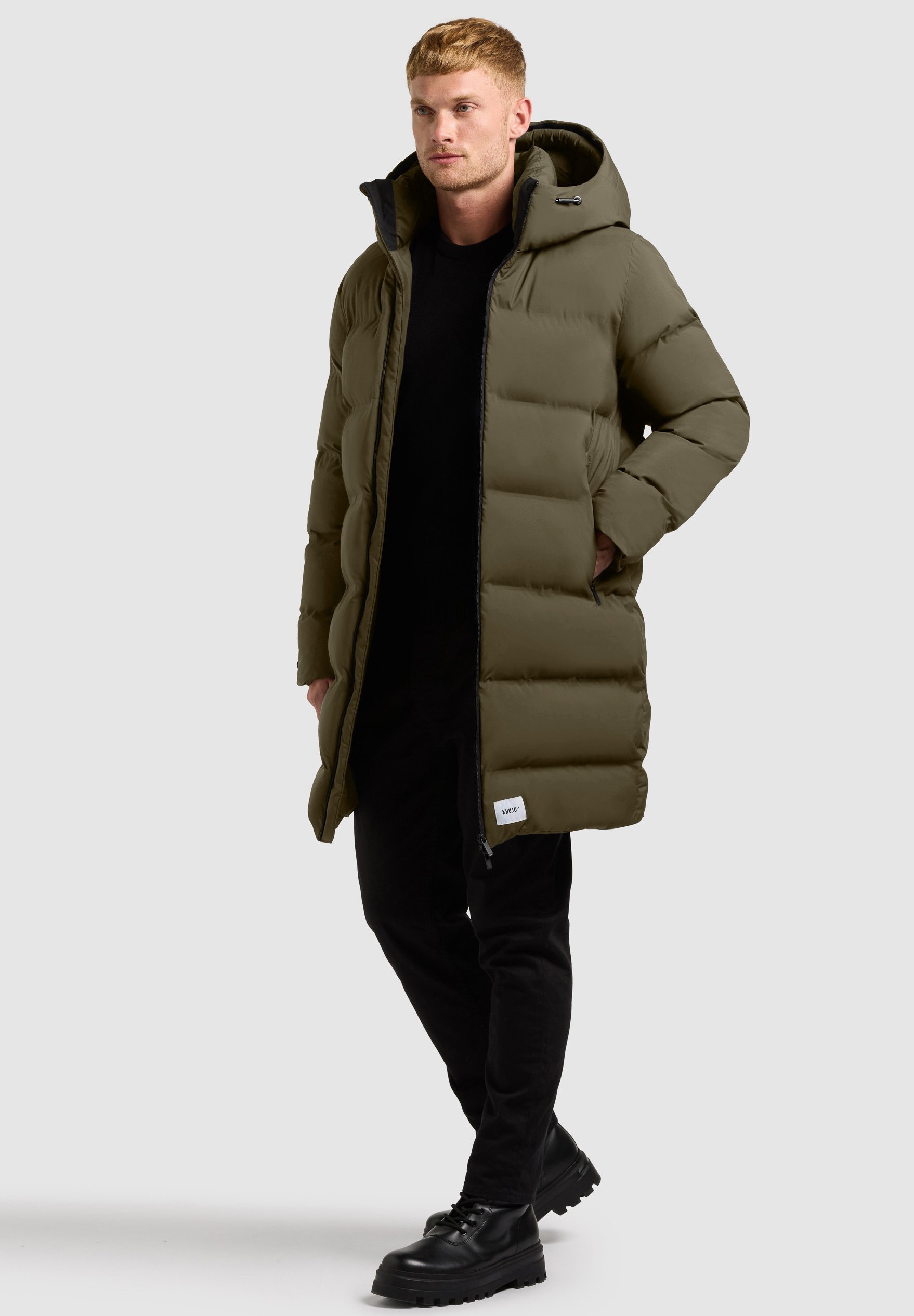 khujo CAIUS3 - Manteau d'hiver - vert mousse clair