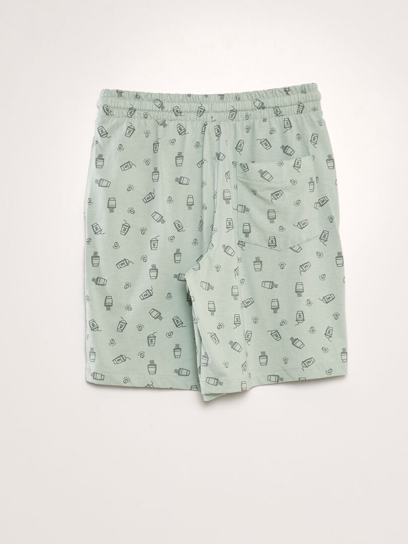 Set van 2 jersey shorts - GROEN