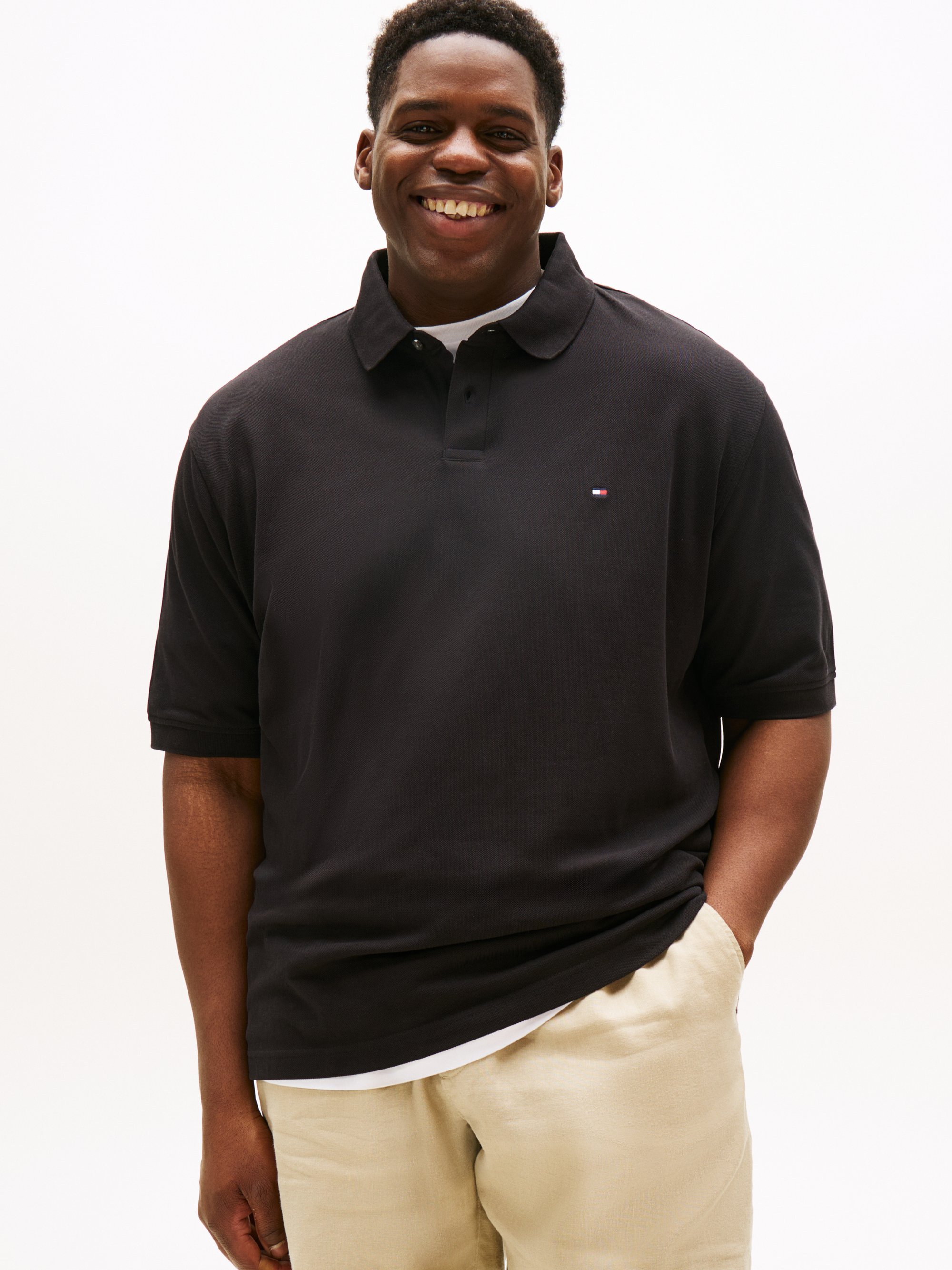 Camisa polo Tommy Hilfiger - preta