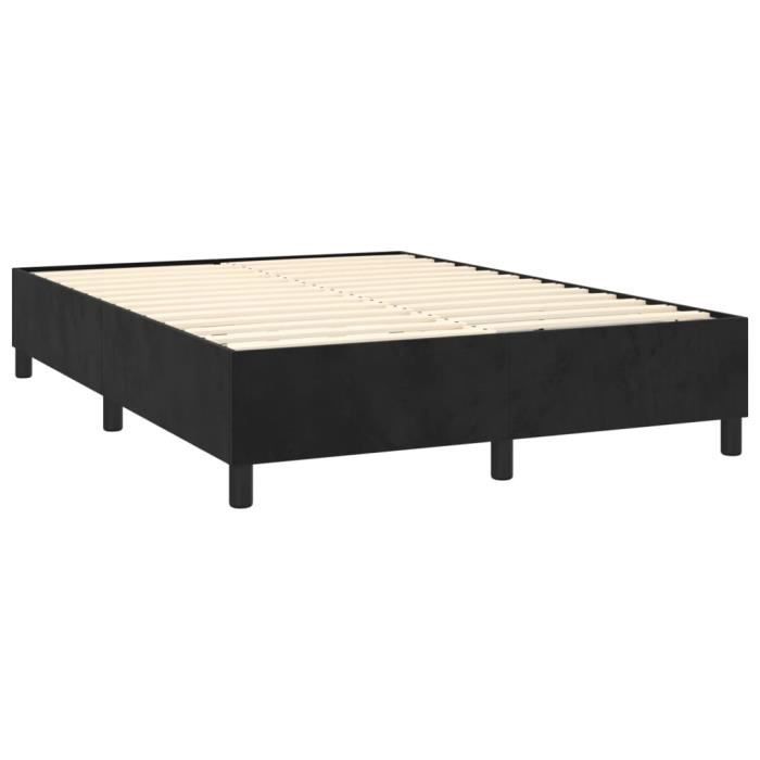 Verende bedbodem - MOTHINESSTO - LY5952 - Zwart - Fluweel - 140x190 cm
