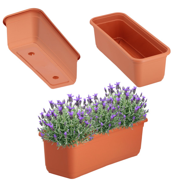 Kadax Skrzynka Balkonowa 40cm Doniczka Na Kwiaty