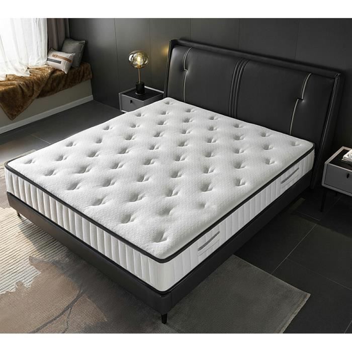 Materasso di lusso in memory foam 140x190 Memo - Spessore 22 cm - 7 zone di comfort in memory foam adattivo