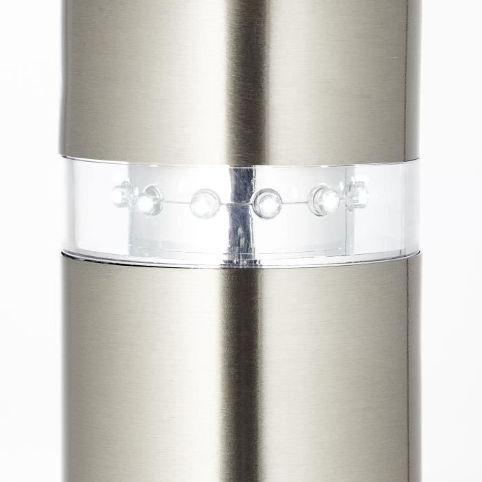 Bolardo exterior con sensor de movimiento - Brilliant - BOLE - 50x11,9cm - Casquillo E27 + LED integrado - Gris - IP44