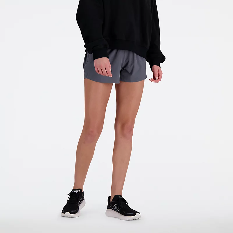 Shorts femininos RC de 3 polegadas - GRAFITE