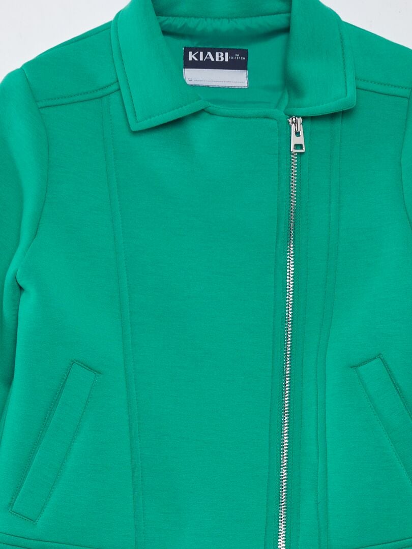Trui met rits - GROEN