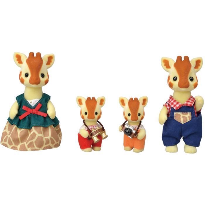 SYLVANIAN FAMILIES - Famiglia di giraffe - 4 personaggi articolati - Arancione - Unisex