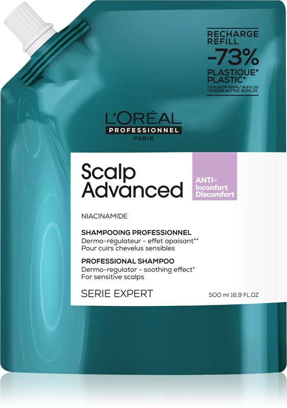 Shampoo L'Oréal Professionnel Serie Expert Scalp Advanced para couro cabeludo sensível e irritado