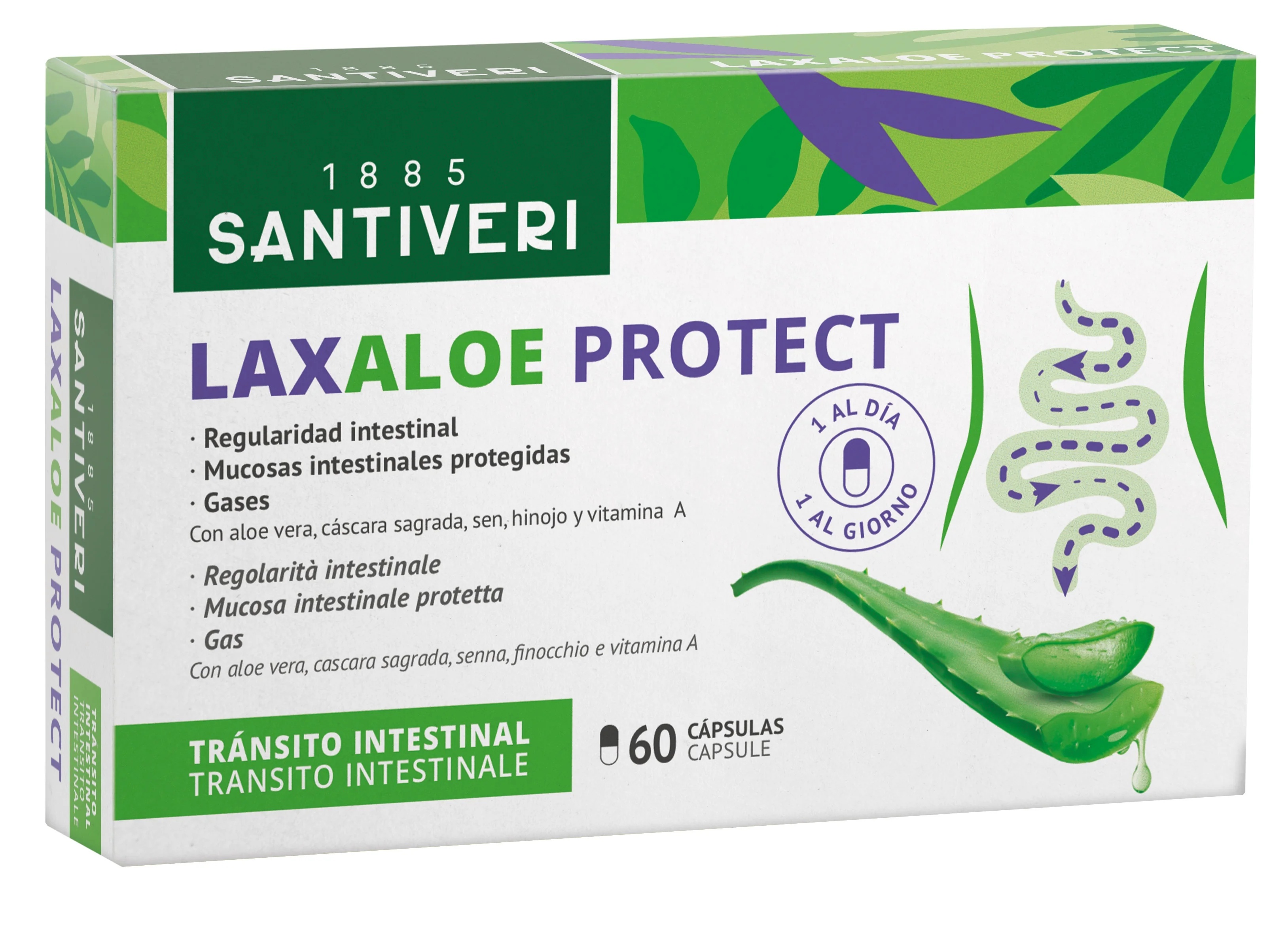 SANTIVERI Laxaloe Protect 60 plantaardige capsules