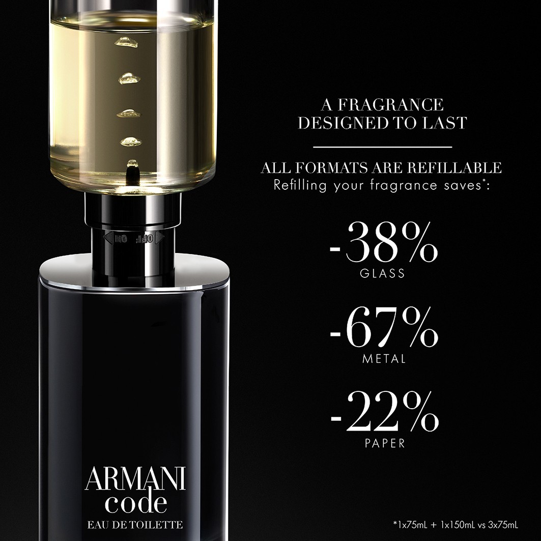 Armani toaletna voda Code Homme dopunjiva – 30 ml – puna