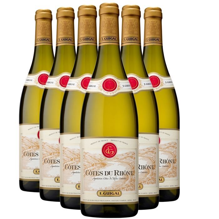 Maison Guigal Côtes du Rhône 2024 - Vino bianco della Valle del Rodano (6x75cl).