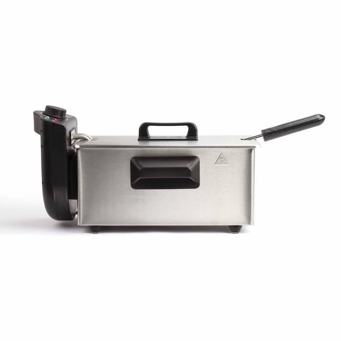 Friteuse 3 L - LIVOO - DOC216 - 2000W - 3L - Cuve amovible en acier inoxydable - Panier à friture amovible - Thermostat réglable