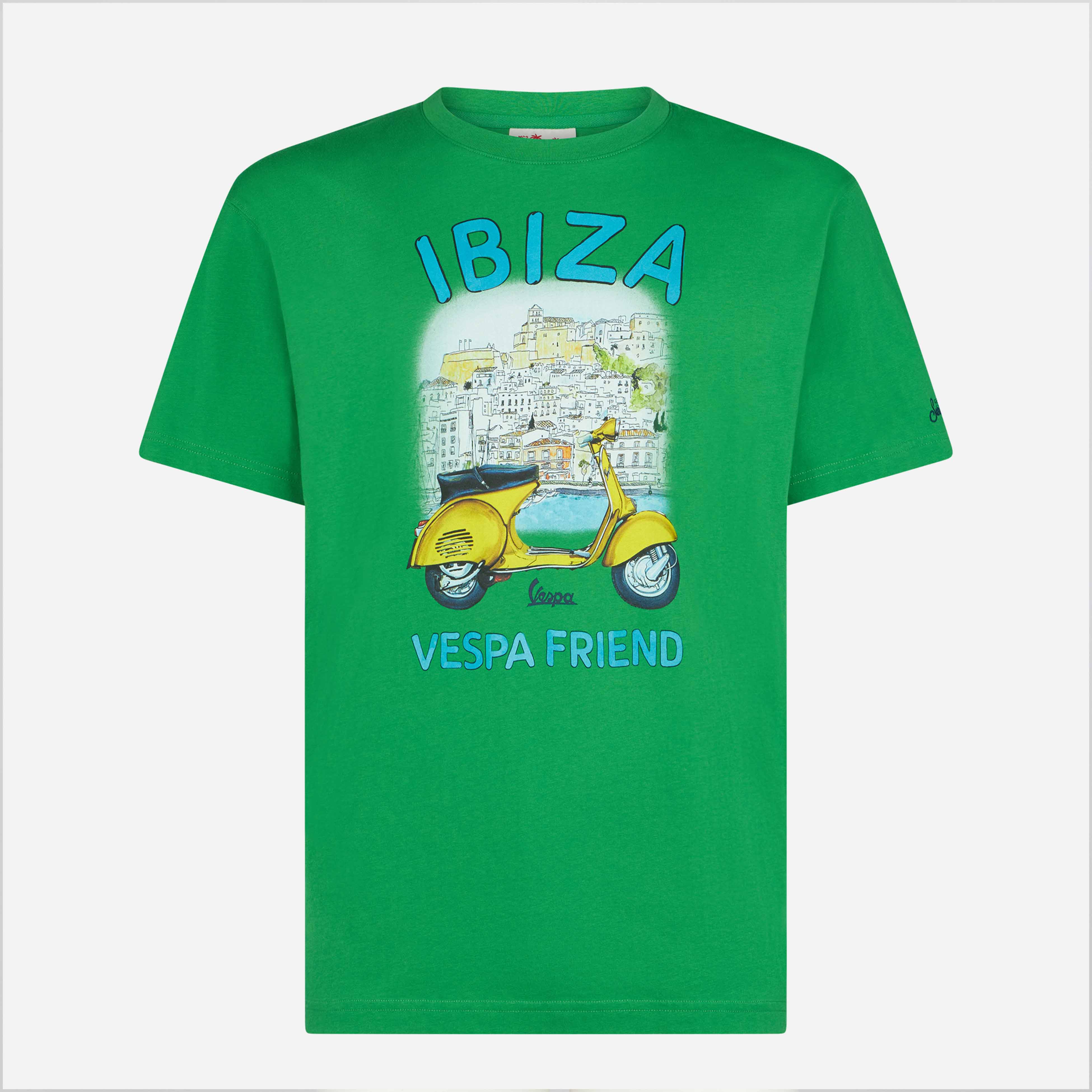Ibiza Vespa Print Katoenen Heren T-shirt | SPECIALE EDITIE V