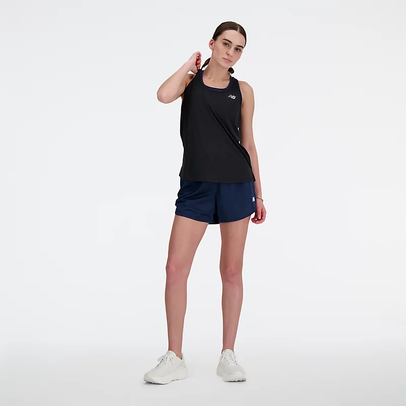 Pantaloni scurți sport din plasă pentru femei - NB BLEUMARIN