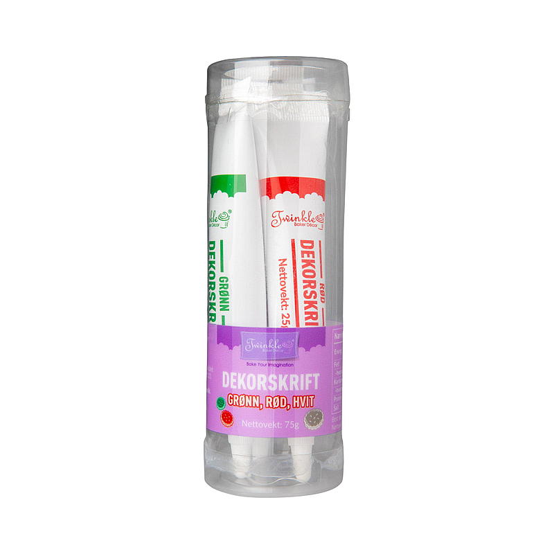 Dekorativt gelésett 3 farger 80 g