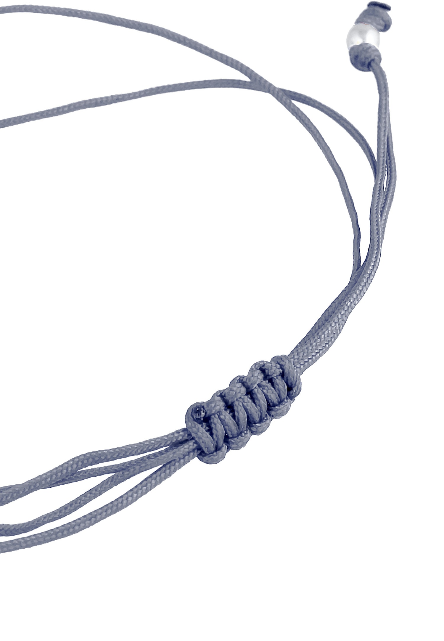 Elli Femmes Cercle Entrelacé Rond avec bracelet textile en Argent Sterling 925