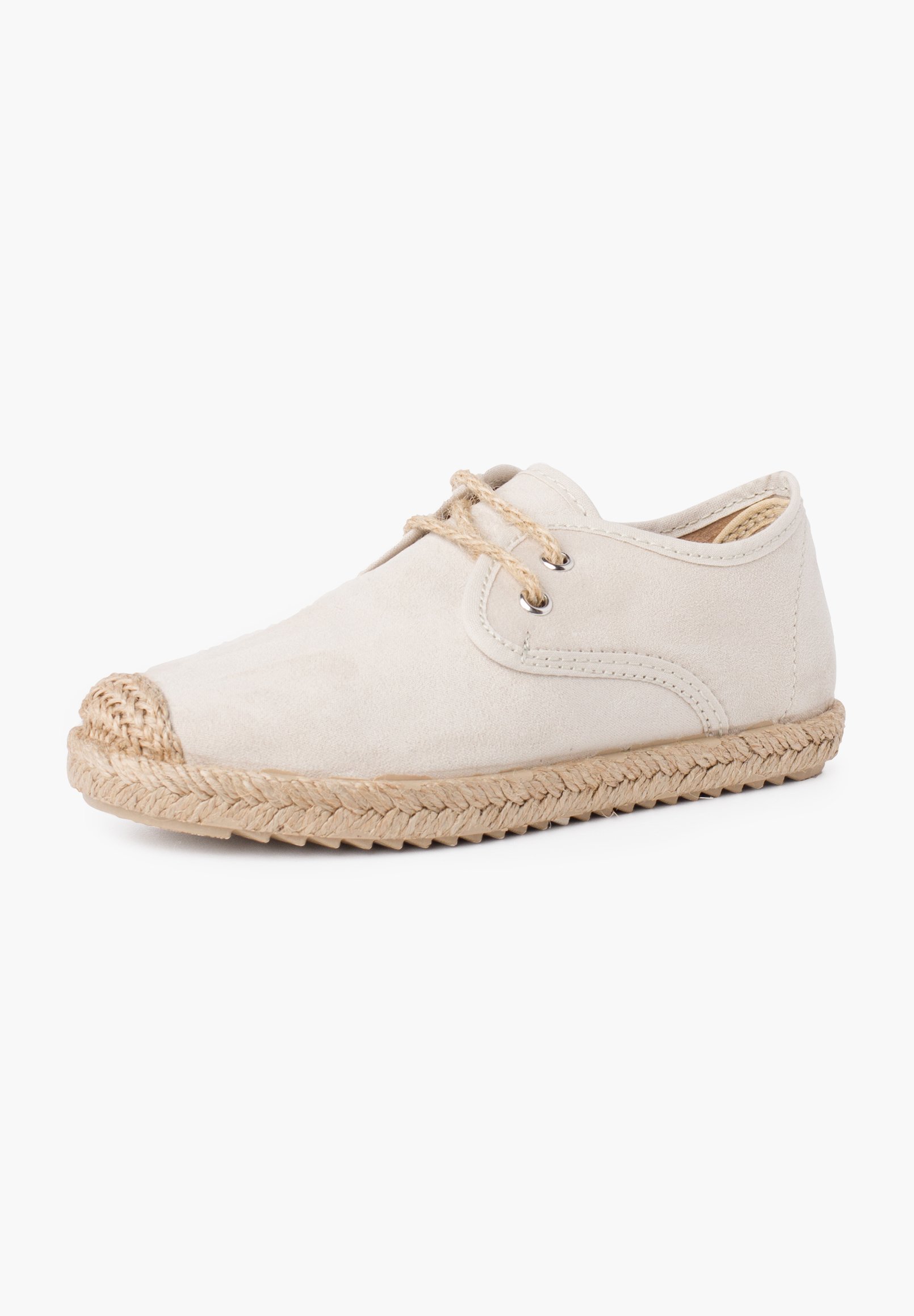 Pisamonas Blucher Toe en jute veters met suède-effect - Espadrilles - beige