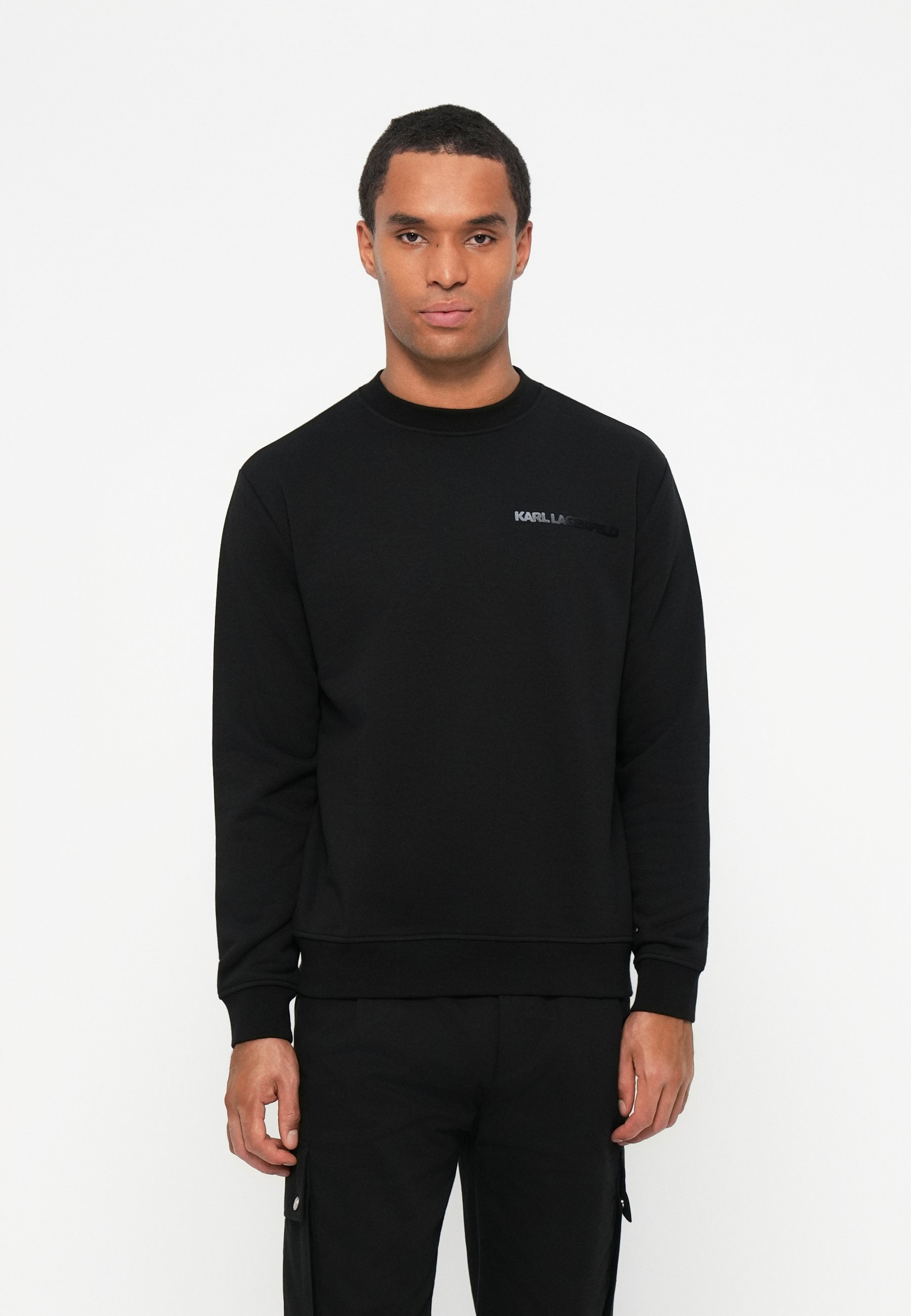 KARL LAGERFELD CREW NECK - Sweatshirt - zwart