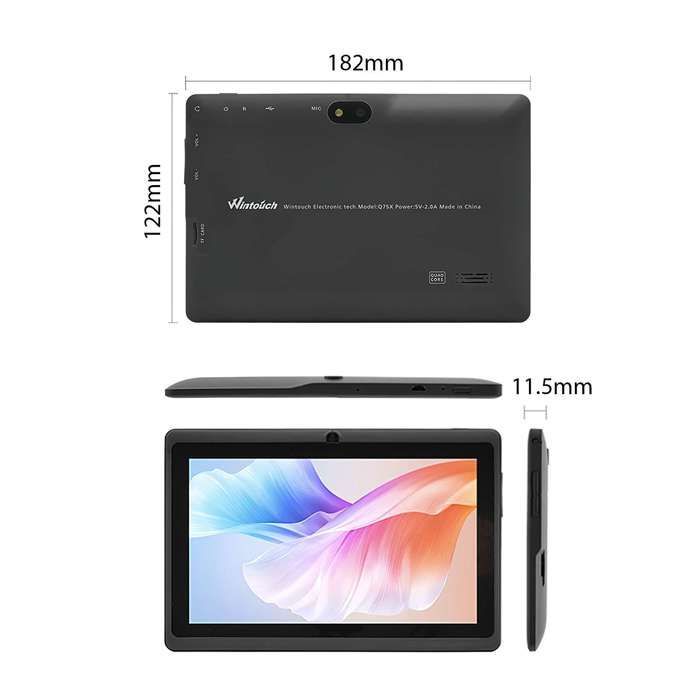 7-inch Android 11 Kids Tablet with Shockproof Case, Parental Controls, WiFi, Bluetooth, 2GB RAM, 32GB Storage, Blue